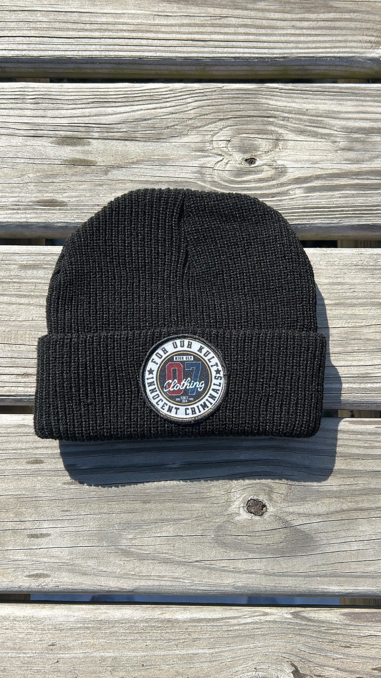 Black FOK Beanie