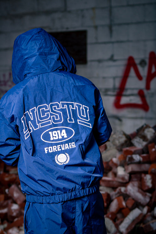 Navy Blue Inc Stu Windbreaker Short Set