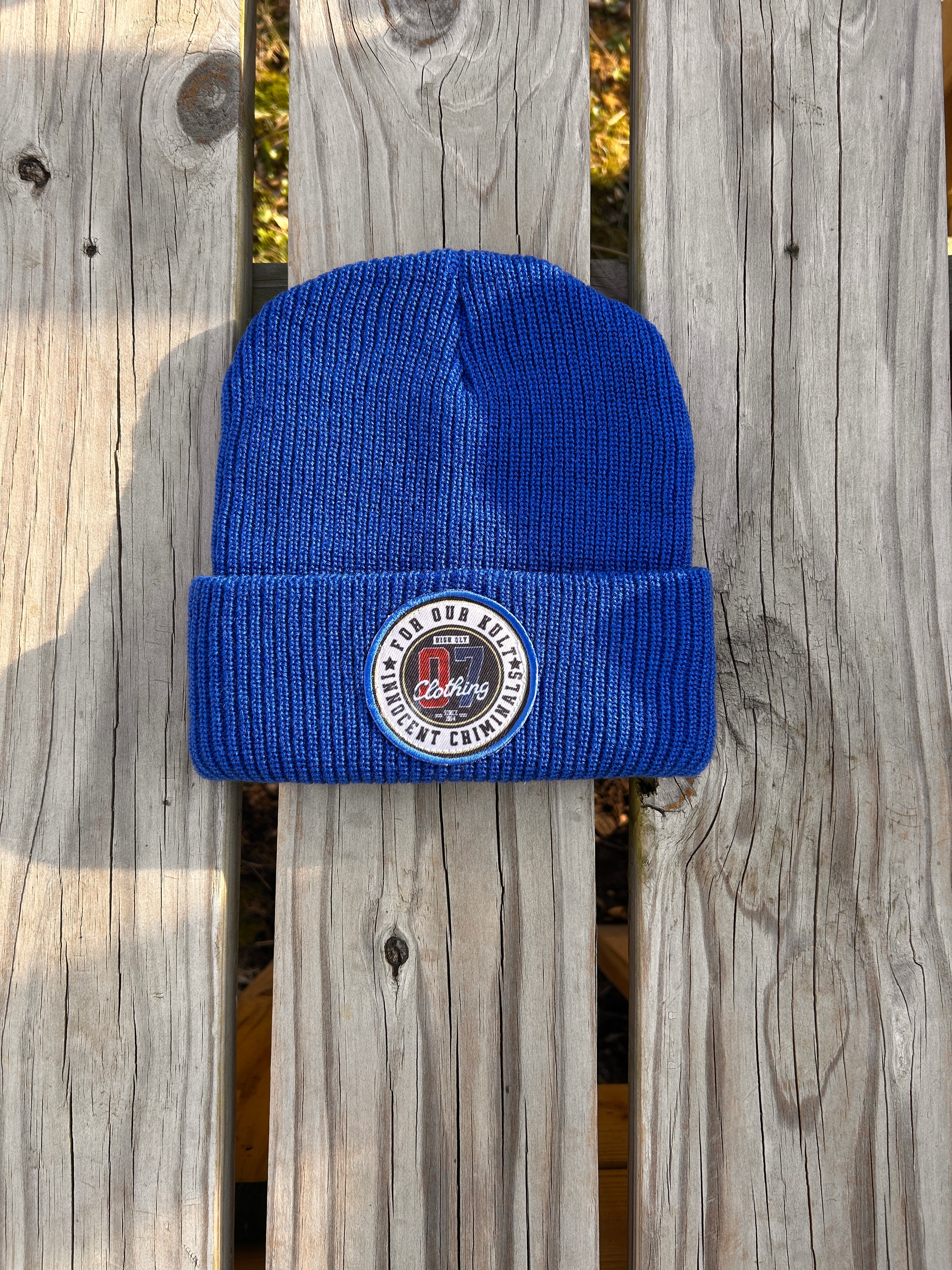 Blue FOK Beanie