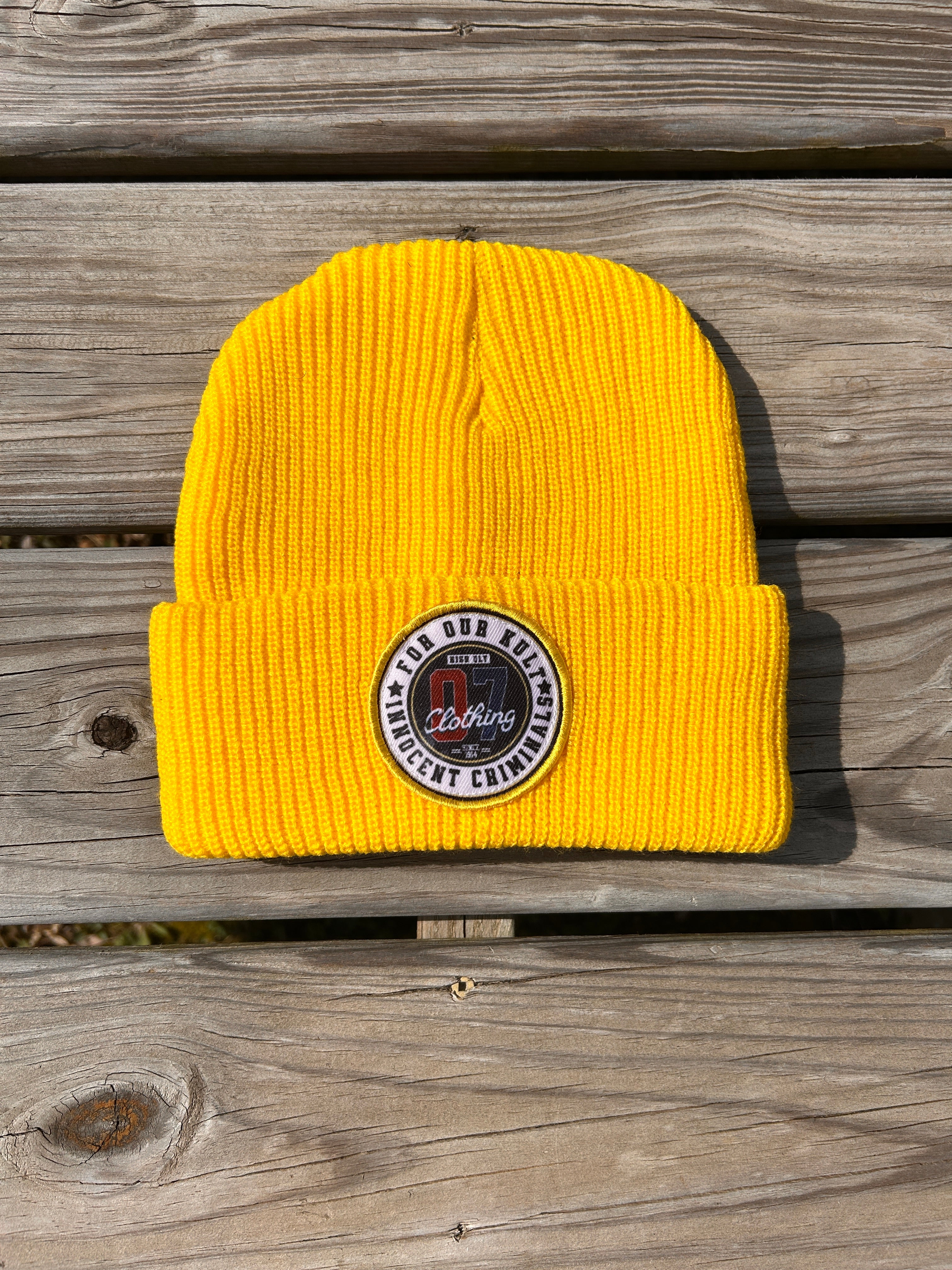 Yellow FOK Beanie
