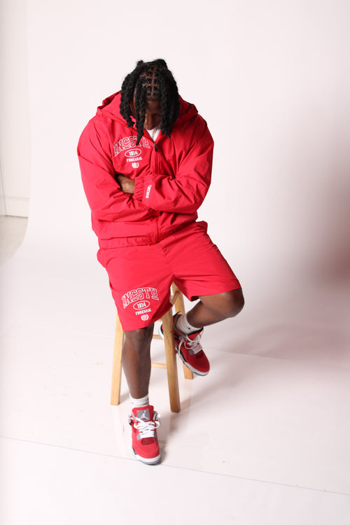 RED IncStu Windbreaker Short Set